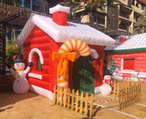 Casa de Navidad hinchable