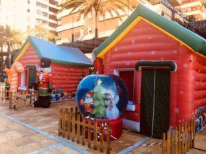 Pueblo de Navidad hinchable